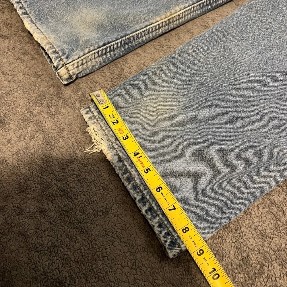Vintage Carhartt Flannel Lined Relaxed Fit Jeans Mens Size 33x34 Plaid Workwear